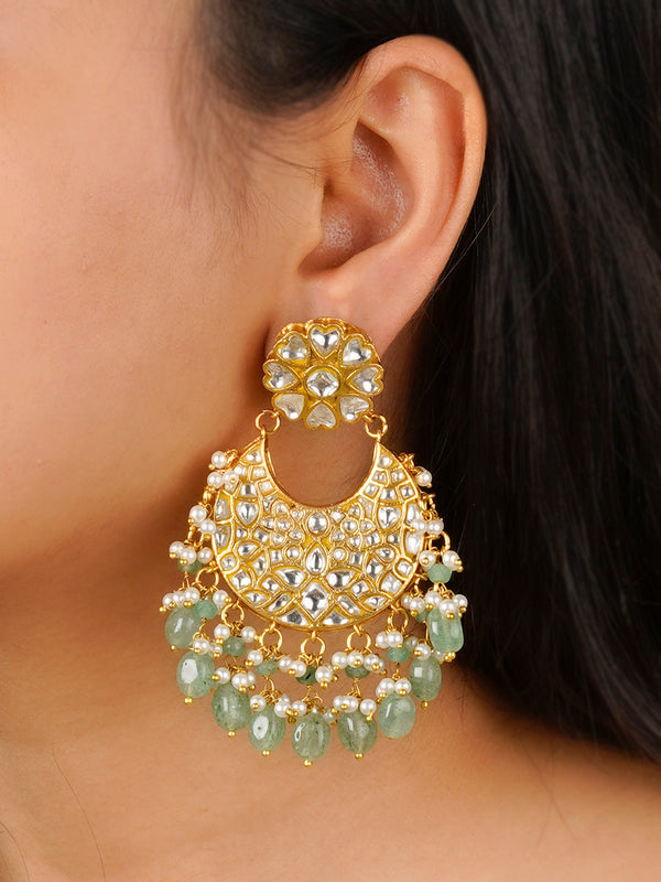Buy Handmade Pacchi Chandbali earrings designs . – Gehna Shop